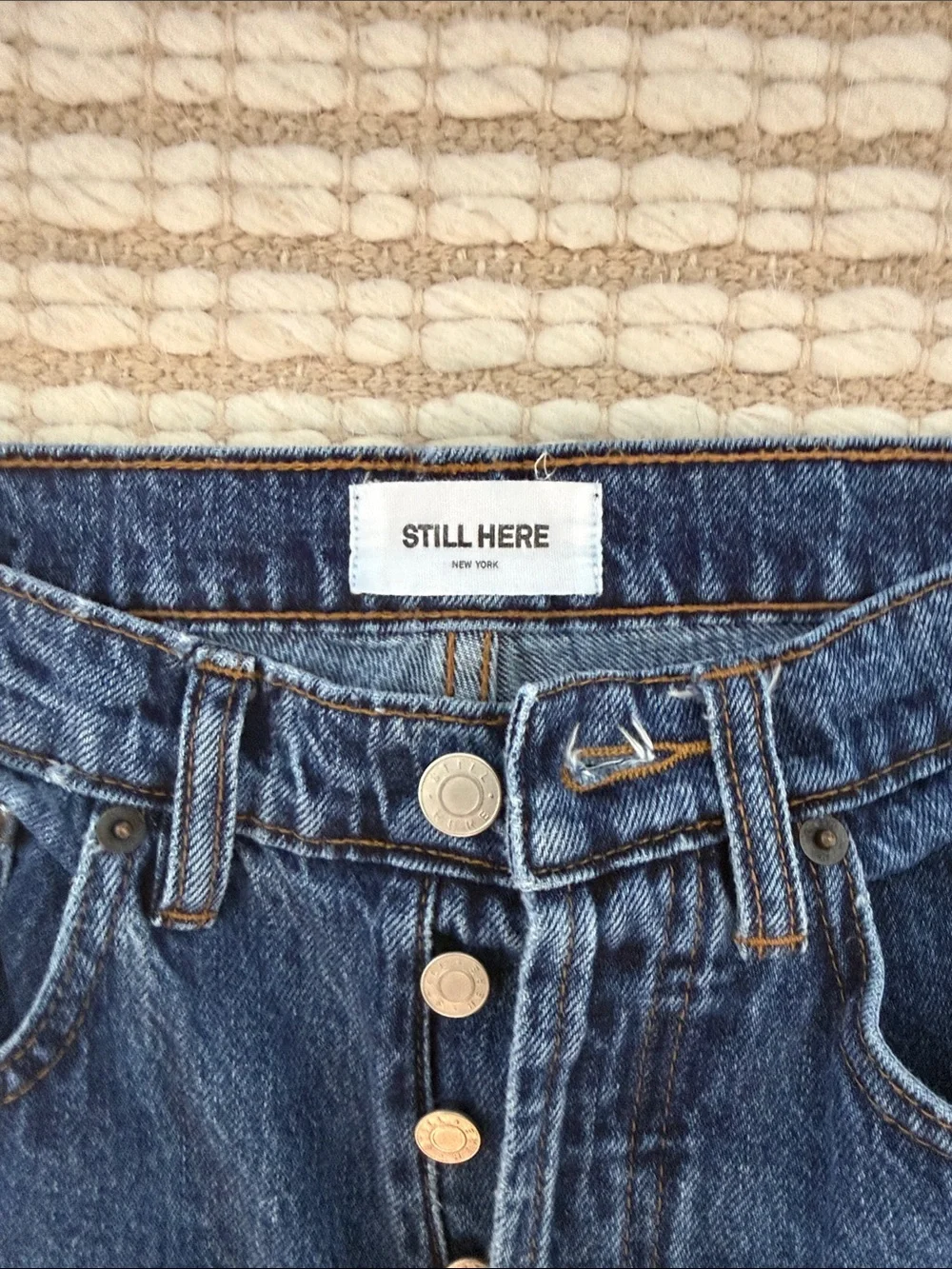 Still Here Worn In Classic Blue Childhood Jeans - Picture 2 of 5